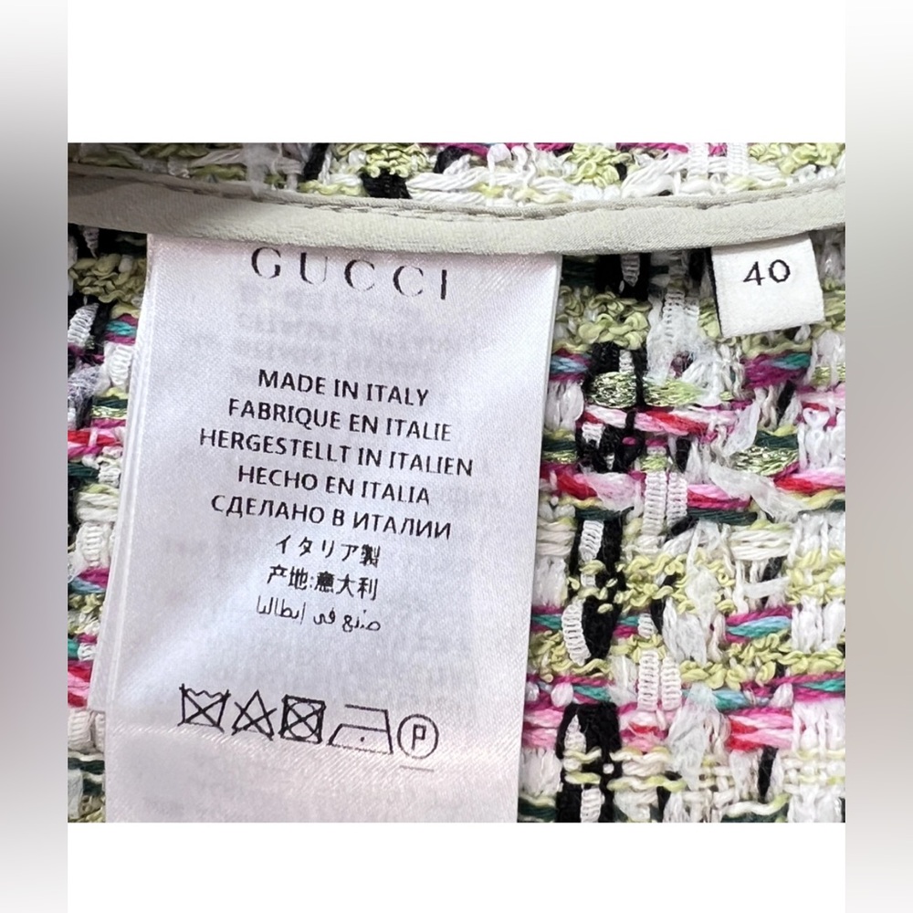 Gucci Rhinestone Tweed Cardiga - Picture 7 of 9